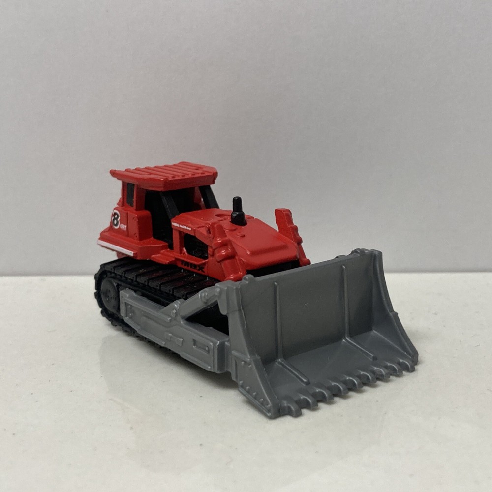 2010 Matchbox Construction Red Ground Breaker Bulldozer