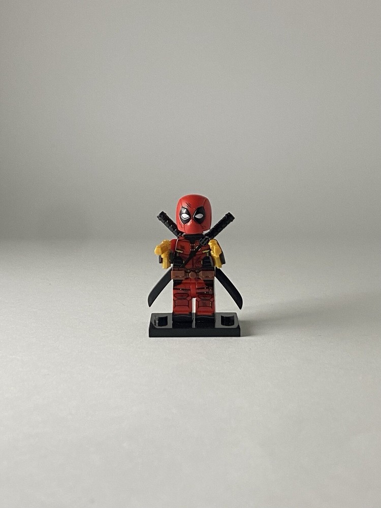 Lego Deadpool Minifigure With Guns - X-Men Style Action Figure