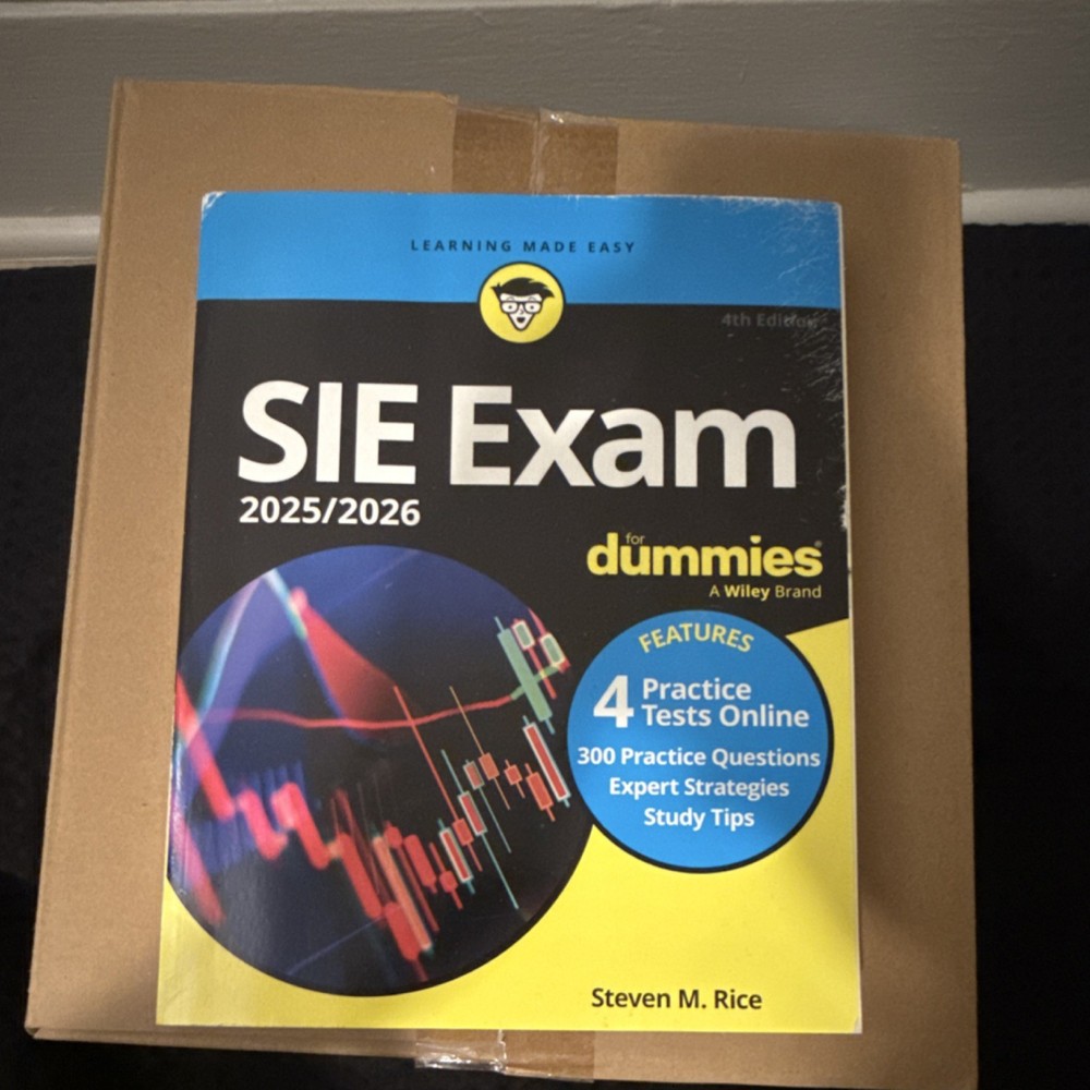 For Dummies SIE Exam 2025/2026 Study Guide 4th Ed Steven M. Rice w/ Tests