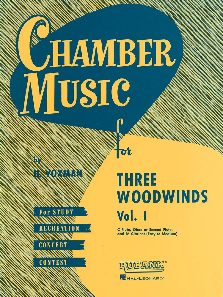 Chamber Music for Three Woodwinds Volume 1 for Flute Oboe Clarinet Rubank Book