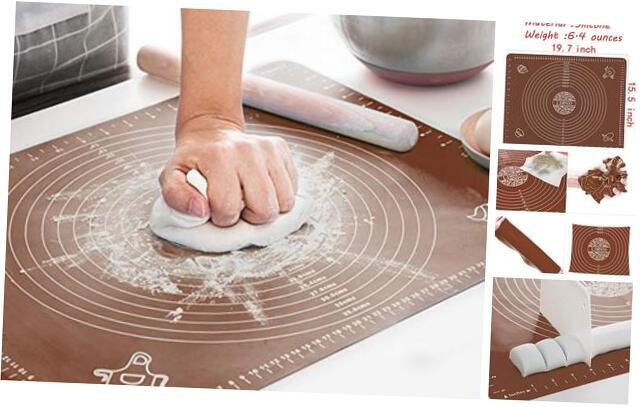 Silicone Baking Mat, Extra Thick Large Non Stick Pastry Mat Sheet for Dough