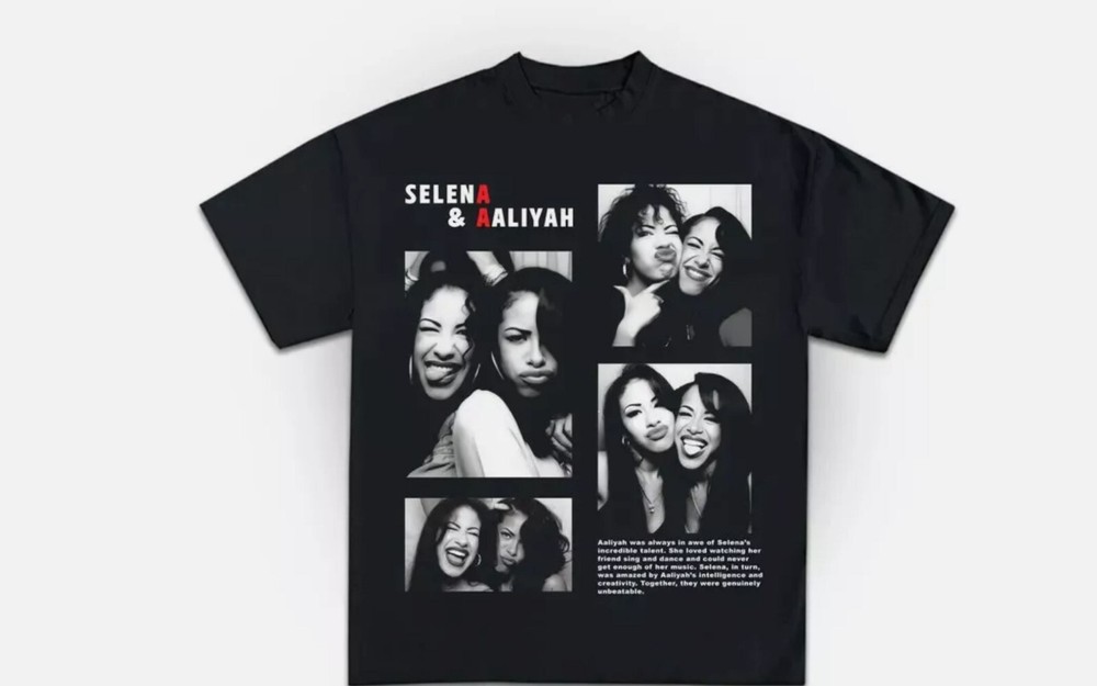 Selena & Aaliyah Forever Photo Booth Shirt, Fan Gift-image