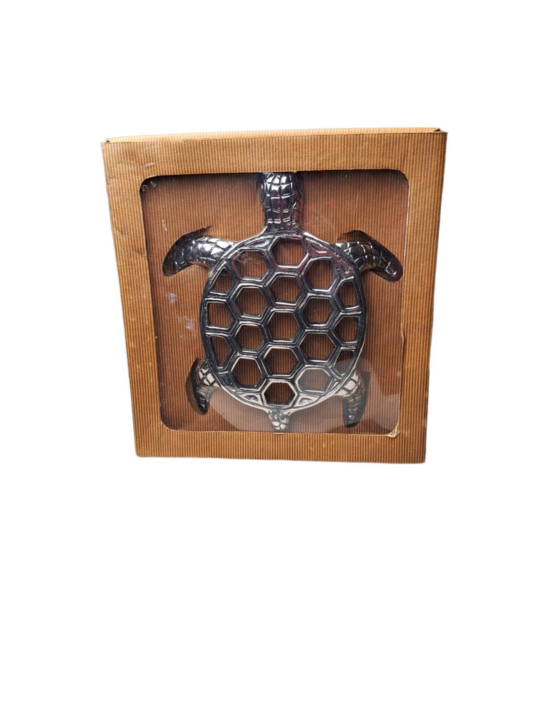 Metal Sea Turtle Trivet by Star Home~Nautical Decor~Beachy Kitchen-Marine Life