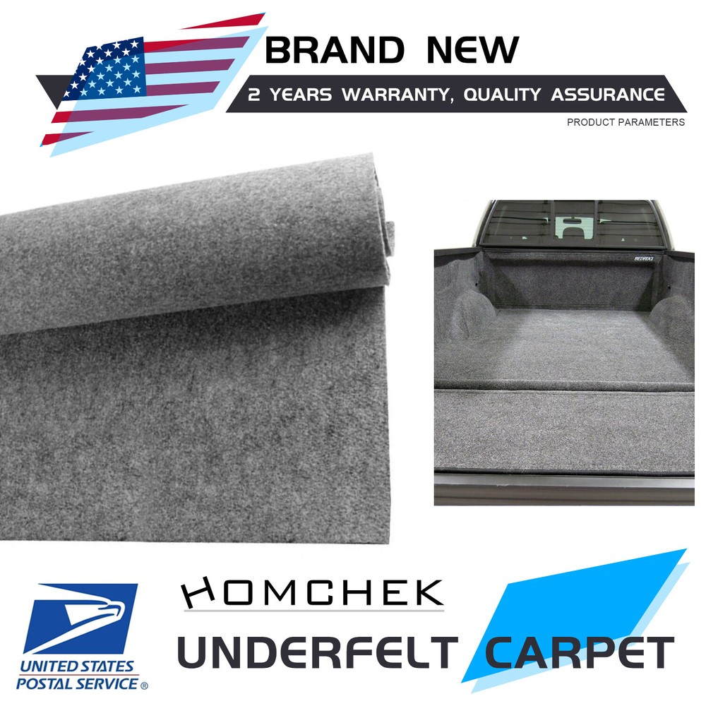 22sqft Gray Car Audio Speaker Box Carpet Trunk Liner Underfelt for Subwoofers