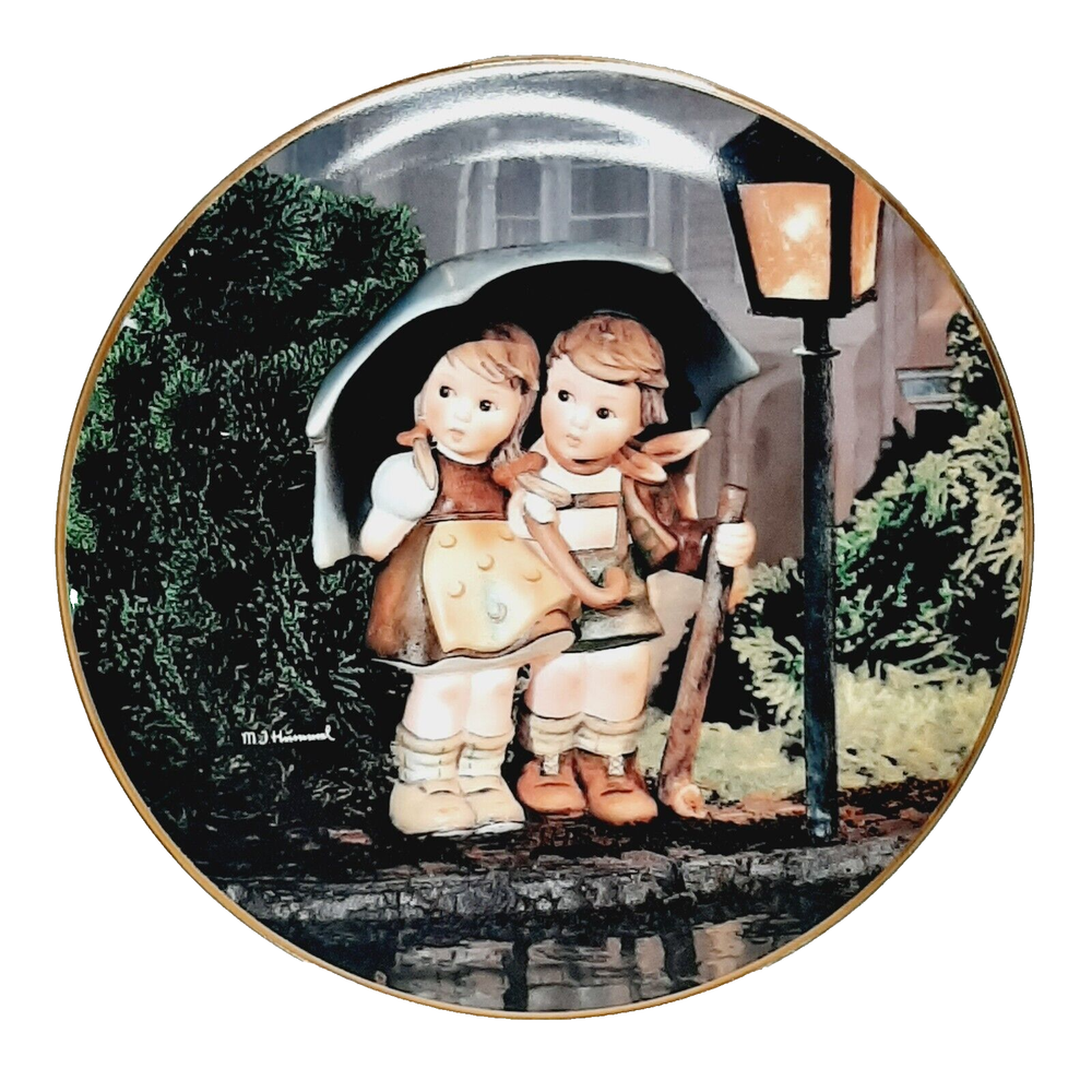 MJ Hummel Collectors Plate Stormy Weather Danbury Mint Little Companions 1992