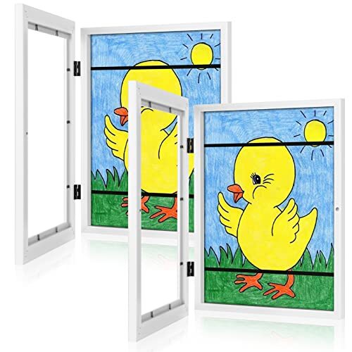 [2-Pack] Kids Art Frames, 8.5x11 Front Opening Kids Artwork 8.5x11