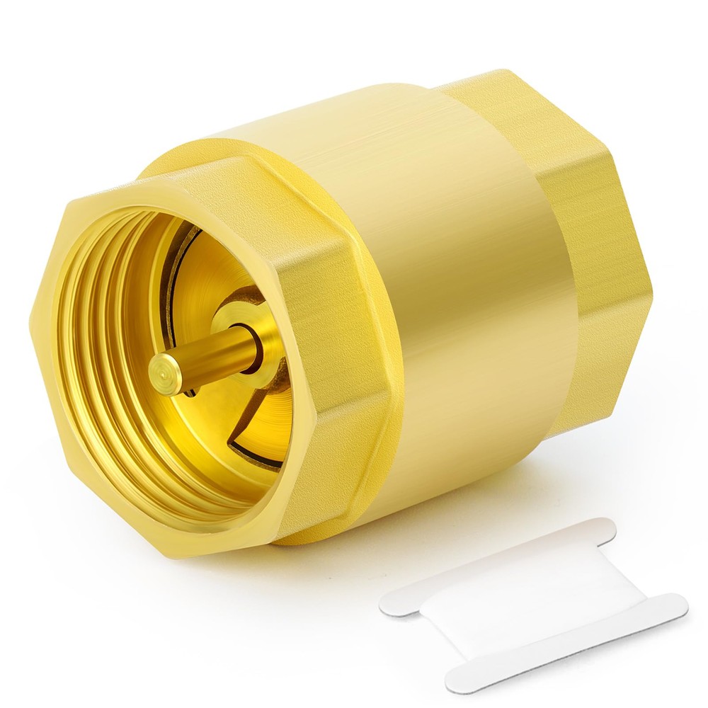1PC Brass Check Valve 1-1/2 Female Thread One Way Backflow Preventer Valve