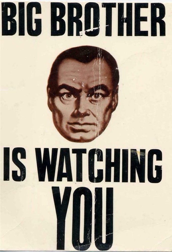 George Orwell 1984 Book BIG BROTHER IS WATCHING YOU Poster Photo Picture Print