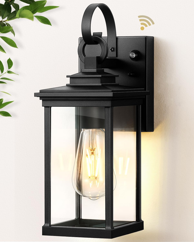 Outdoor Wall Light Fixtures, Black Exterior Wall Lantern Porch Lights for House,