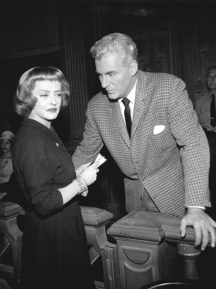 Bette Davis And William Hopper Black And White 8x10 Picture Celebrity Print