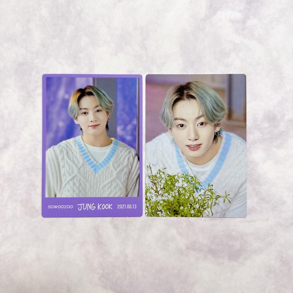 BTS Sowoozoo Mini Photo Card Jungkook 2 Pieces
