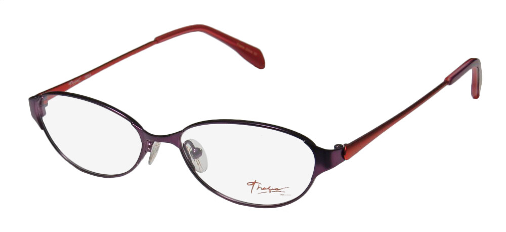NEW THALIA IRMA GLASSES PU WOMENS FULL-RIM 51-15-135 PURPLE DESIGNER METAL