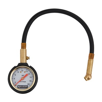 Allstar ALL44076 High-Performance 0-20 PSI Racing Tire Pressure Gauge