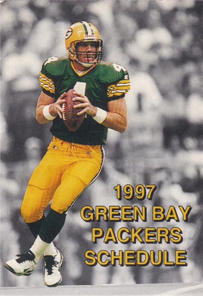 1997 Green Bay Packers NFL Football Pocket Schedule- Associated Bank