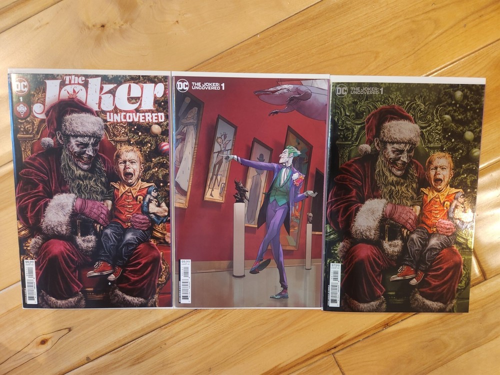 2022 The Joker: Uncovered 1A, 1B, 1C; Lee Bermejo And Otto Schmidt Covers.
