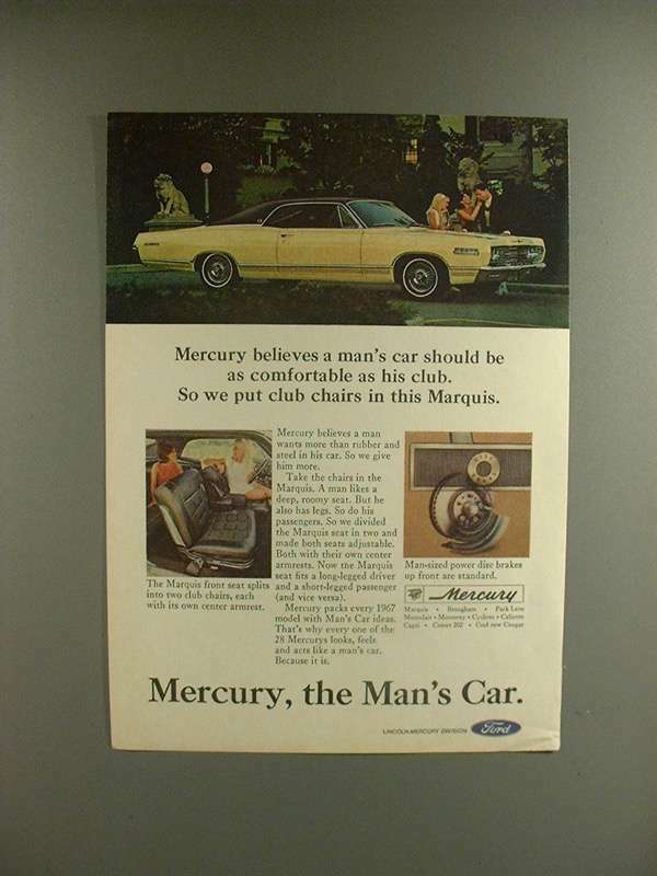 1967 Mercury Marquis Ad Featuring Luxurious Club Chairs-image