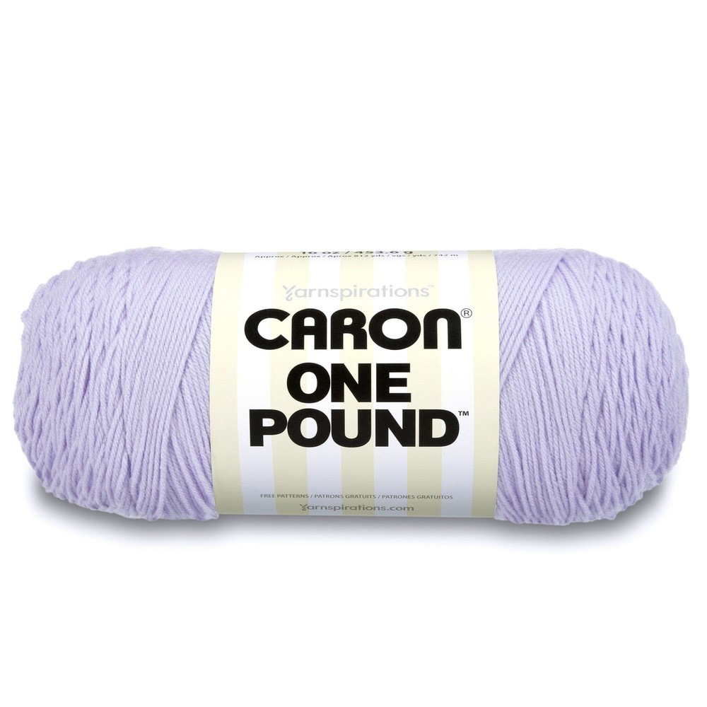 Pound Solids Yarn, 16oz, Gauge 4 Medium, 100% Acrylic - Lilac- For Crochet, K...