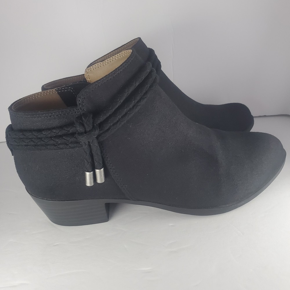 Life Stride Velocity womens black ankle booties with memory foam size 7M