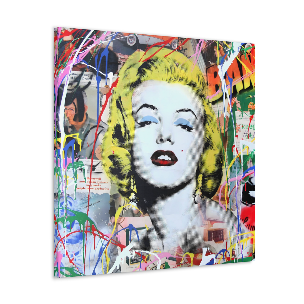 Mr Brainwash Marilyn Monroe Canvas Graffiti Street Art Banksy Wall Art Decor