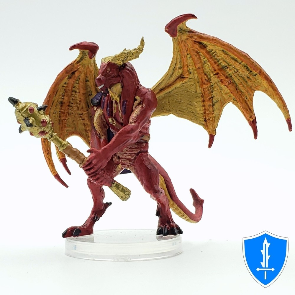 Red Abishai Miniature - D&D Icons of the Realms Vecna Eve of Ruin #33-image