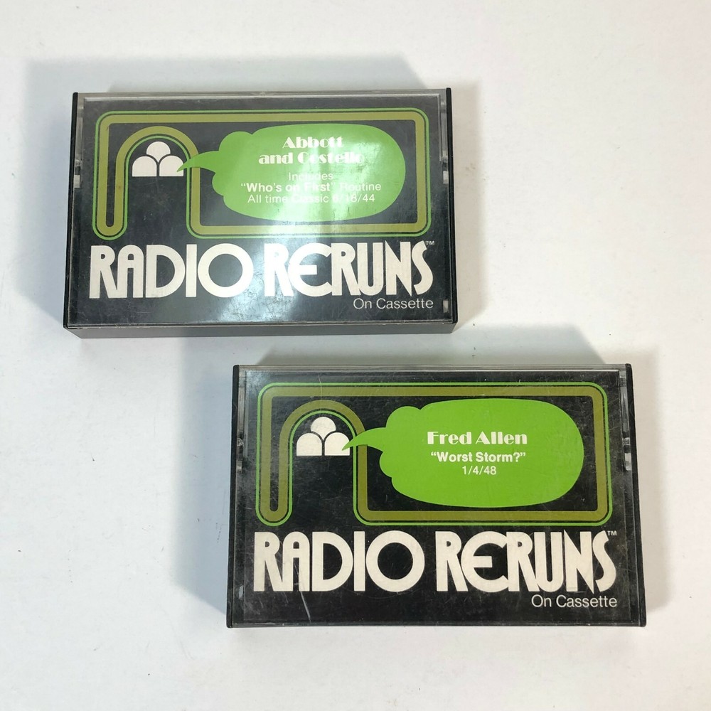 Radio Reruns on Cassette Tape Fred Allen Abbott & Costello  Old Time Radio-image