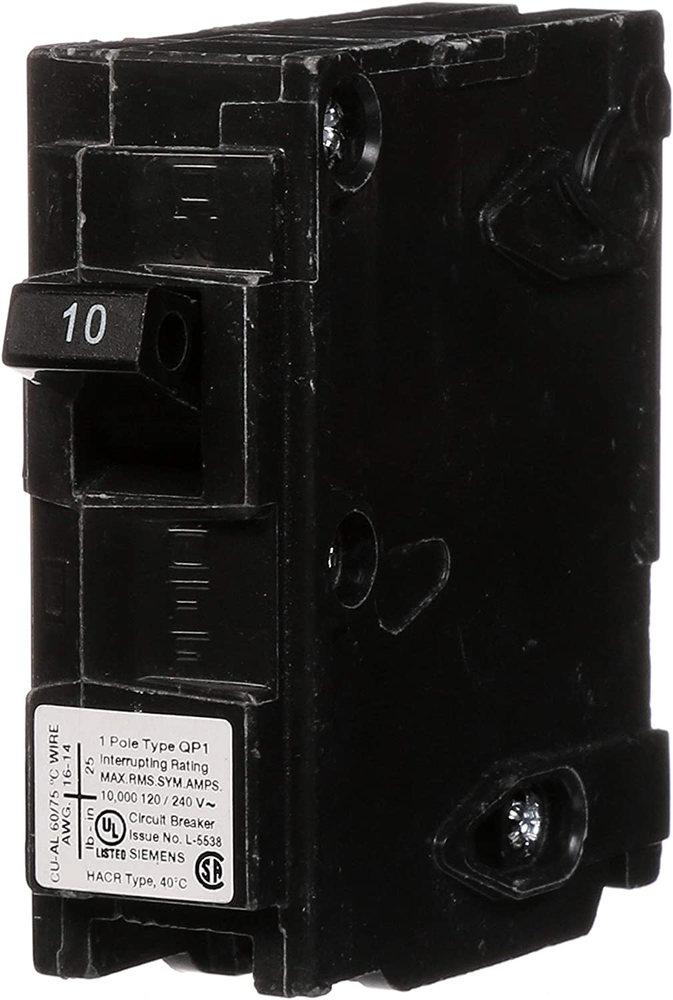 Q110 10-Amp Single Pole Type QP Circuit Breaker