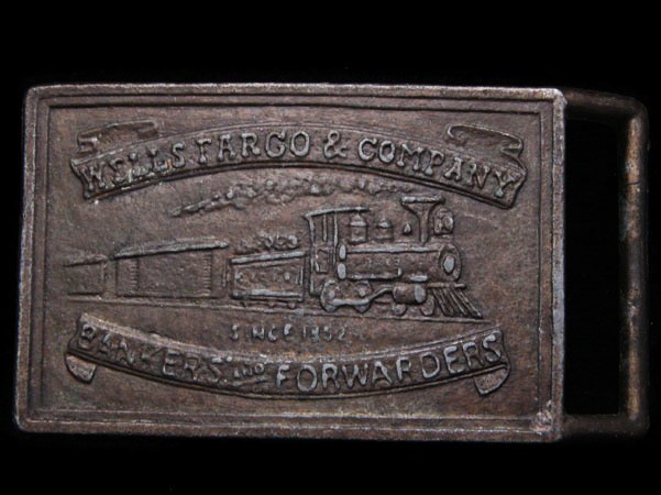 HL21119 NICE 1970s ***WELLS FARGO & CO BANKERS & FORWARDERS*** BUCKLE