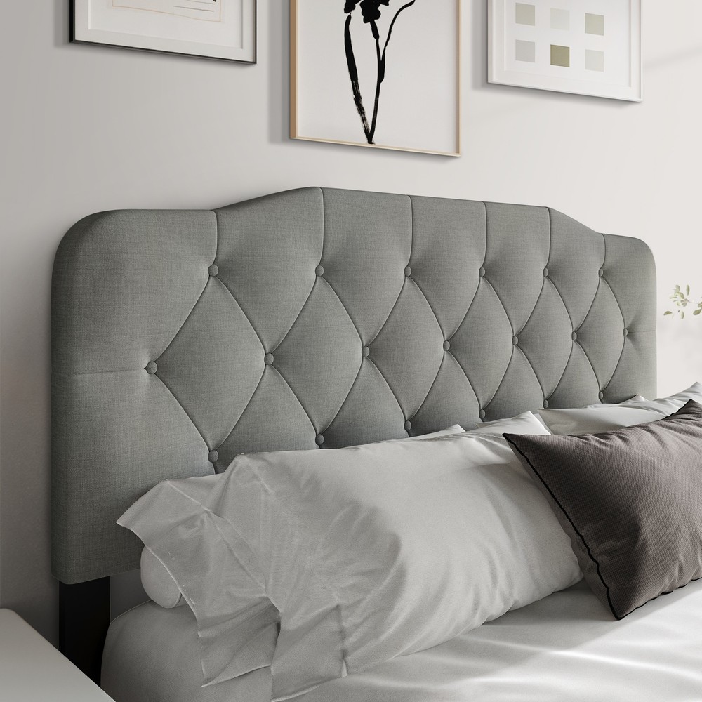Elegant Button-Tufted Upholstered Headboard by CraftPorch