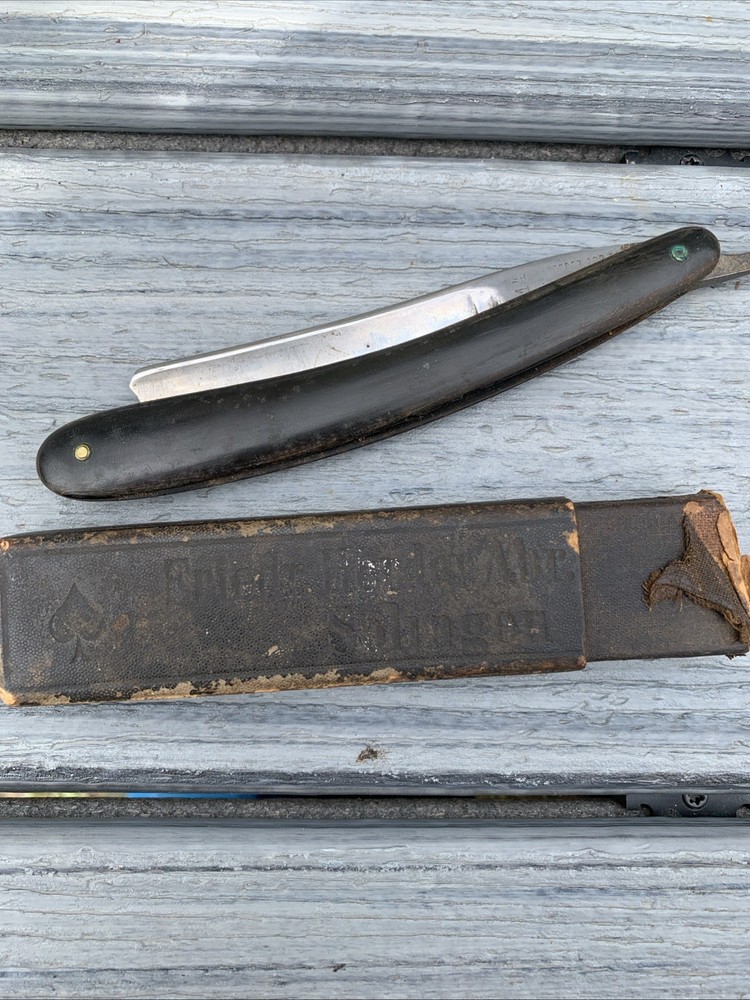 Friedr Herder Abr Sohn 14 Solingen Germany Straight Edge Razor-image