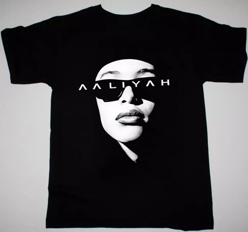 Aaliyah Short Sleeve Cotton T-Shirt Unisex Tee All Size S-3XL - Free Shipping-image