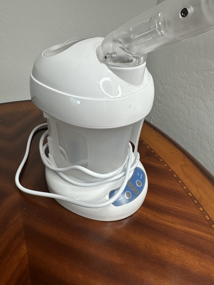 Portable Facial Steamer with Adjustable Arm and Ozone Therapy