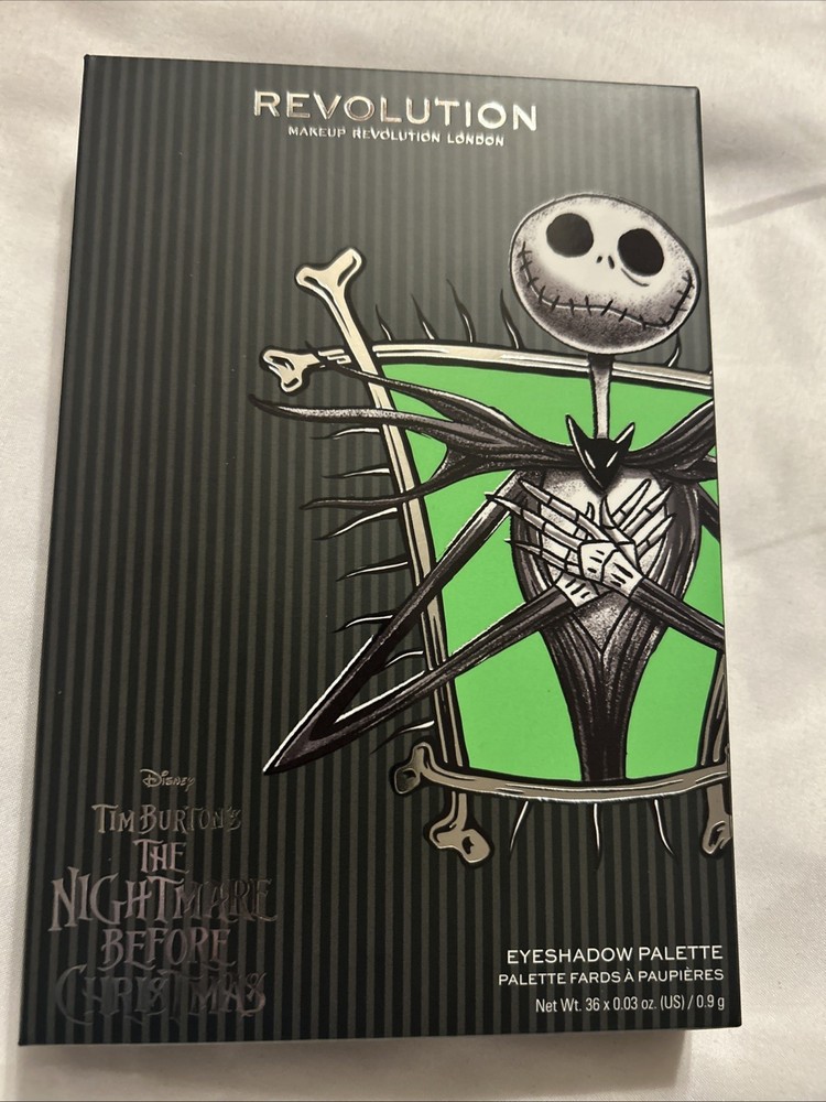 Revolution Nightmare Before Christmas Jack Eyeshadow Palette DISNEY TIM BURTON