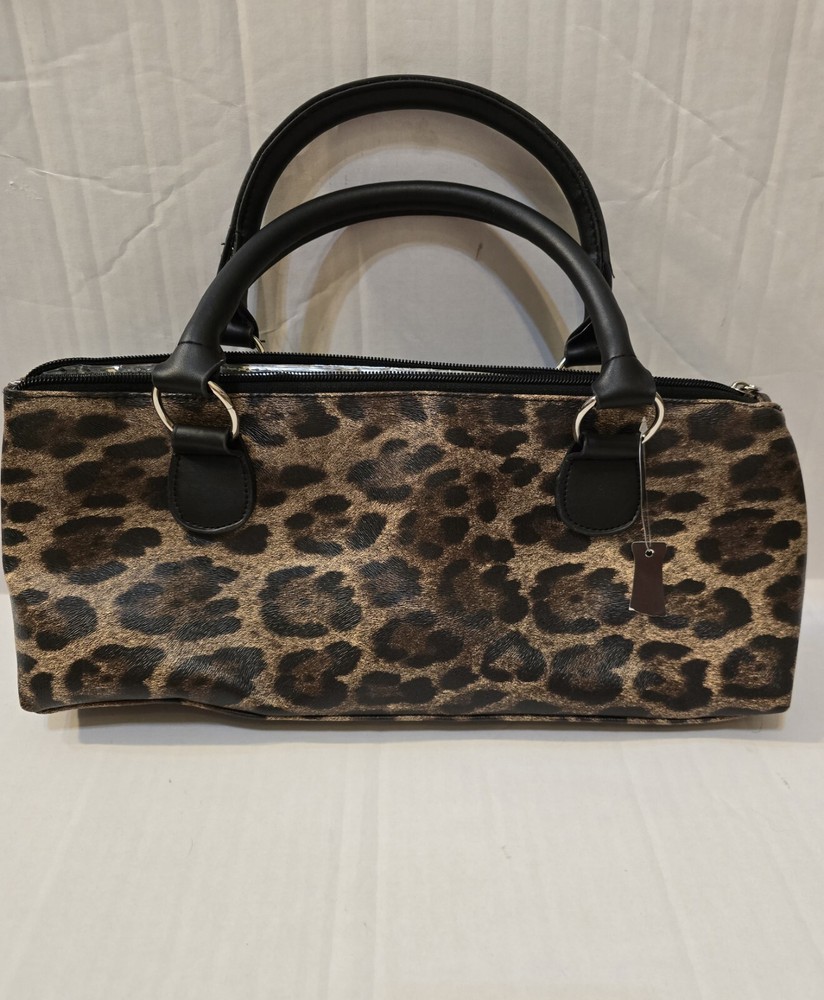 Purse Primeware Insulated Wine Clutch Leopard Print Without Corkscrew Unused