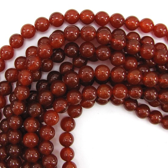 AA Red Carnelian Gemstone Round Beads Strand 4mm-12mm 15