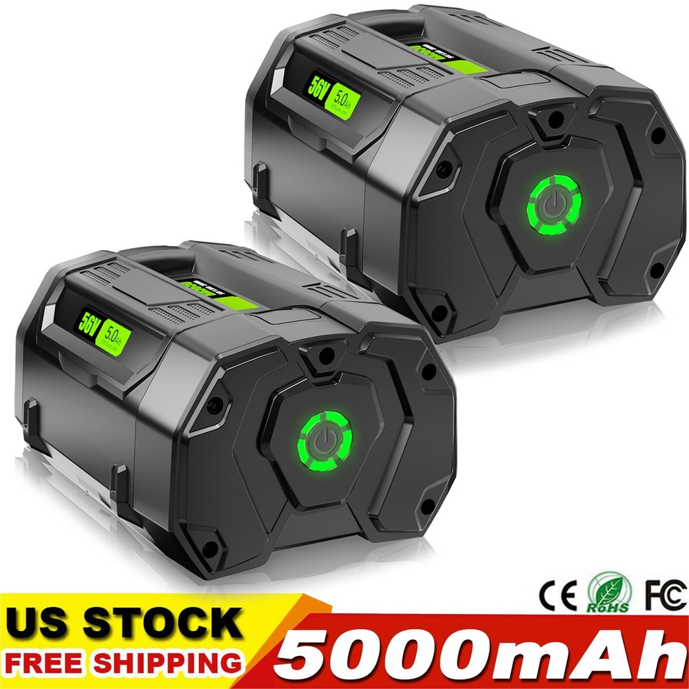 2pack 5 Ah Lithium Ion Battery For EGO POWER+ 56 Volt BA2800T BA1400 BA2240 New