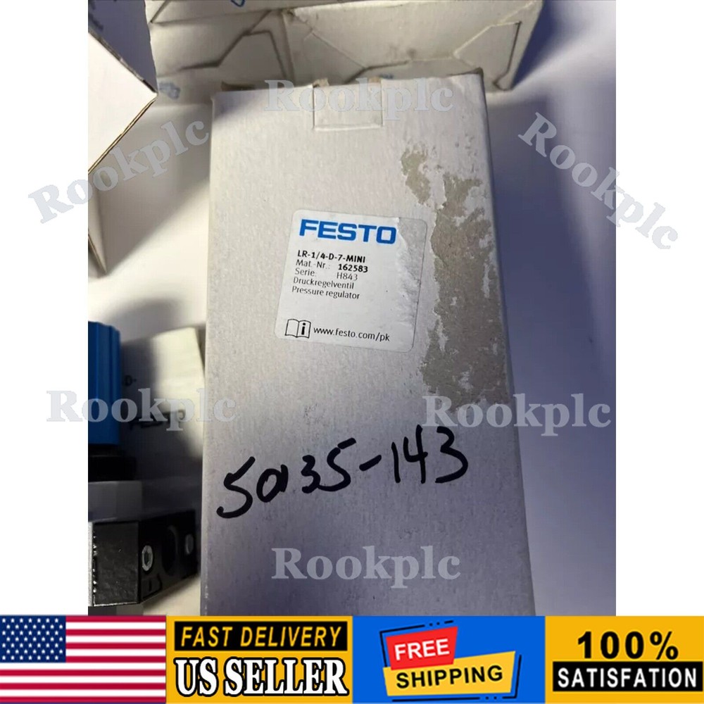 New FESTO LR-1/4-D-7-MINI 162583 Pressure Regulator