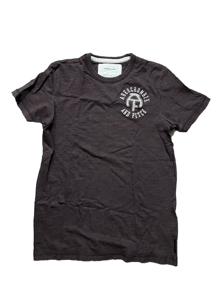 Abercrombie & Fitch Vintage Crew-Neck Mens Muscle Fit  T-shirt Size: M Brown-image