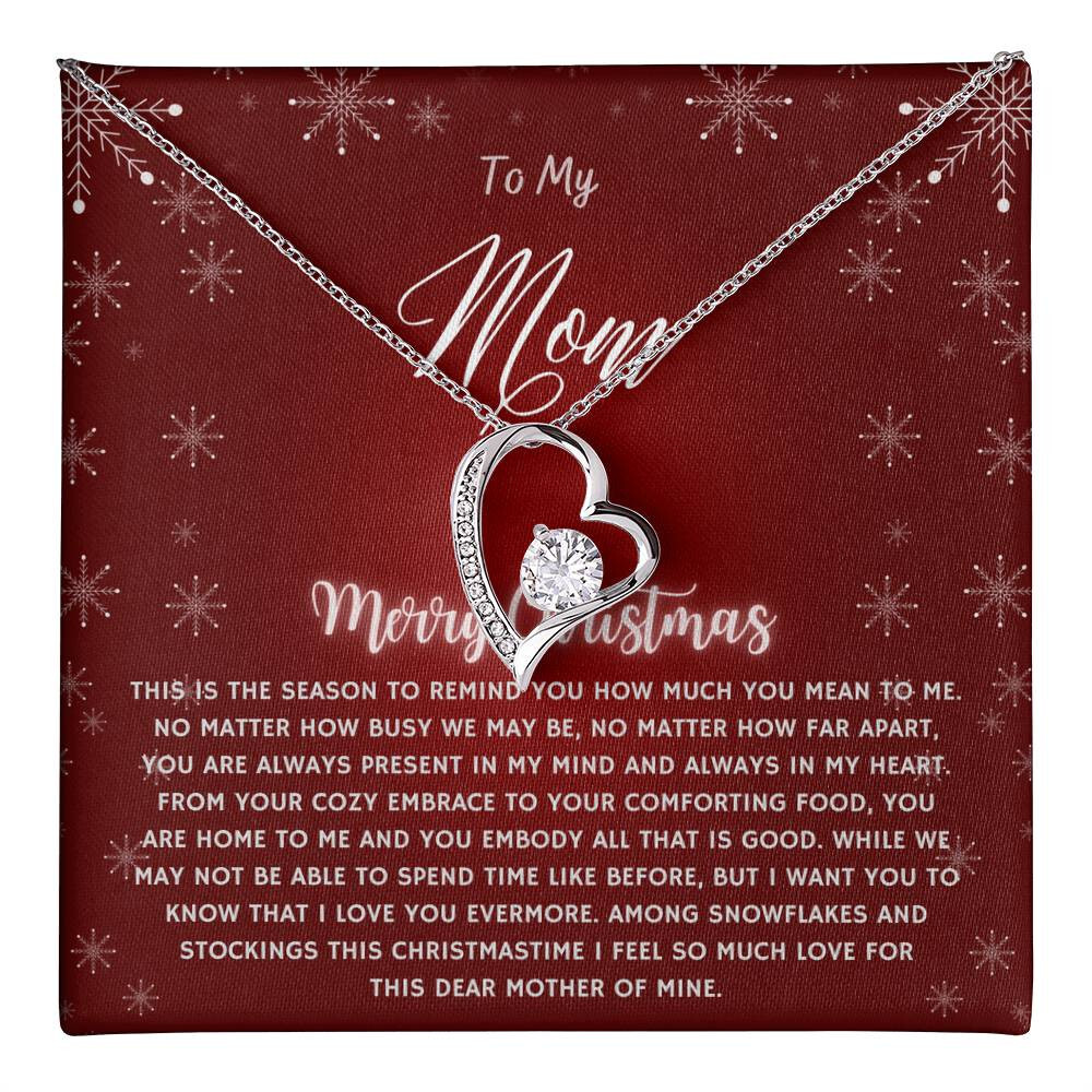 To My Mom Necklace, Christmas Gift for Mom, Jewelry Gifts with Card and Box