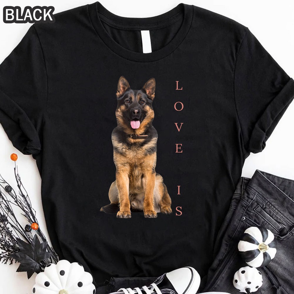 German Shepherd Shirt, Funny Shepard Dog Mom Dad Love Pet Puppy Tee T-Shirt
