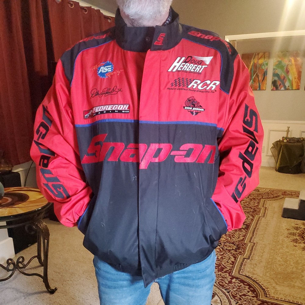 Snap On Dale Earnhardt Doug Herbert ASE NASCAR Racing Jacket XL  