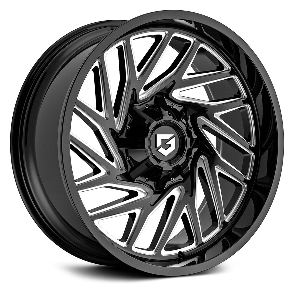 Gear Off Road 769BM 18x9 Black Wheel 8x180 Bolt Pattern 124.3mm Offset Single Rim