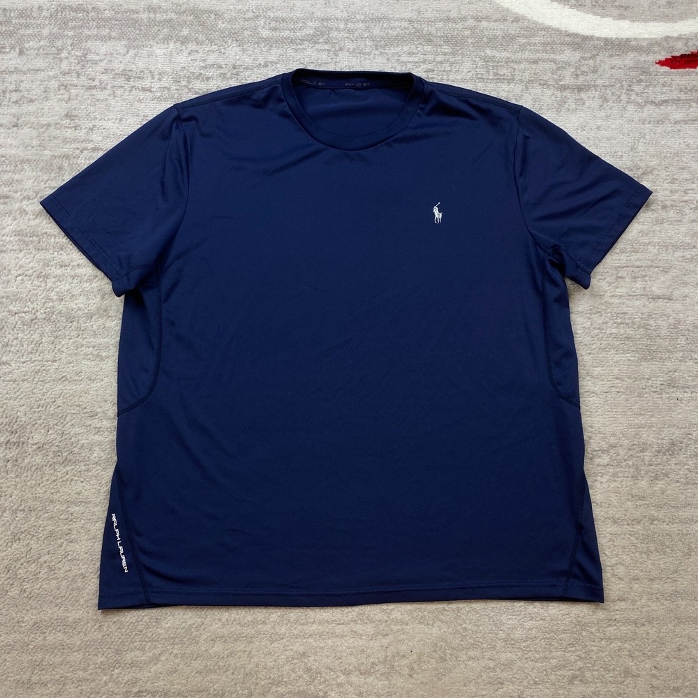 Polo Ralph Lauren Performance Shirt XL Blue Pony Sport 67 Outdoors Preppy Mens