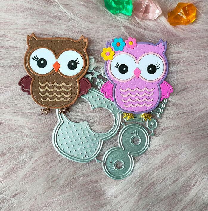Owl Metal Cutting Dies for Scrapbooking Card Making and Embossing Crafts  