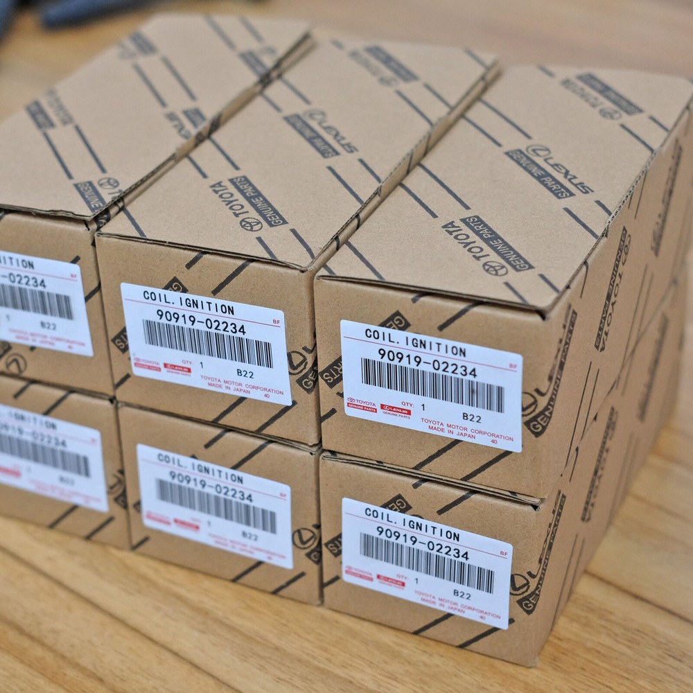 New 6PC Genuine Igintion Coils for Toyota Lexus 90919-02234 Denso 673-1301