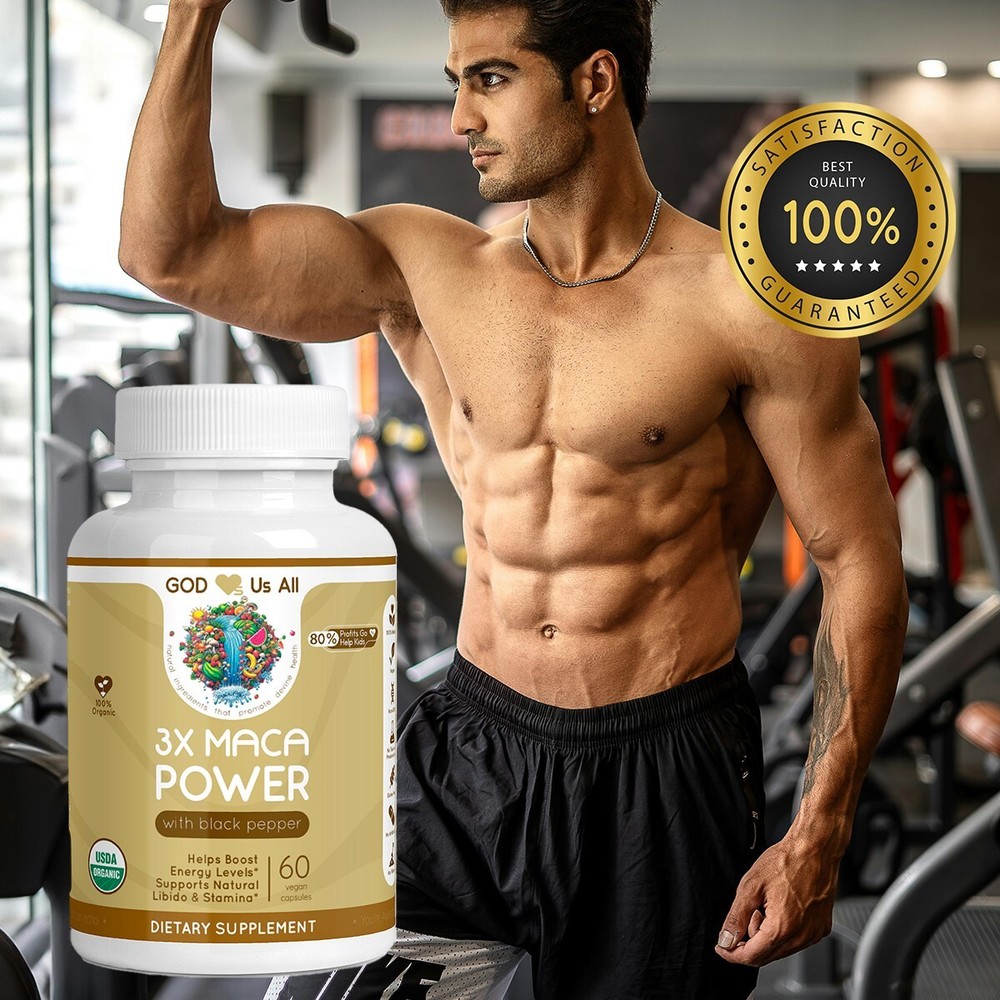 3X MACA POWER - GOD Loves™ Organic - Help Improve Libido