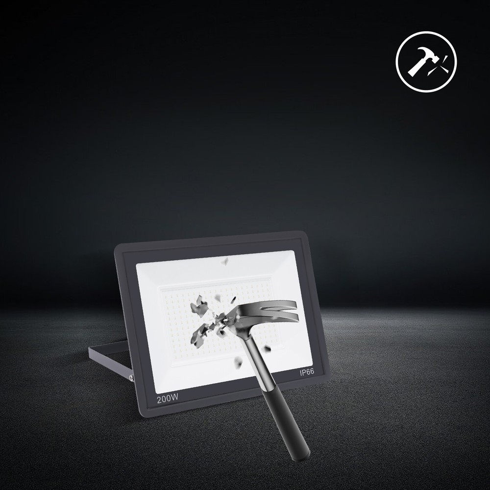 2 Pack 16000LM Super Bright Security Lights, IP66 Waterproof Outdoor Flood Light