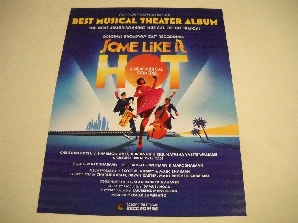 SOME LIKE IT HOT Broadway BLACK PANTHER Wakanda... 2-sided 2023 Promo Display Ad