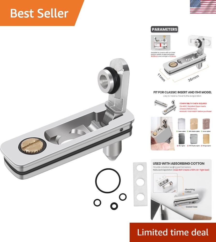 Multi-Sided Metal Gasket Seal for Zippo Lighters - Anti-Evaporation Accessories