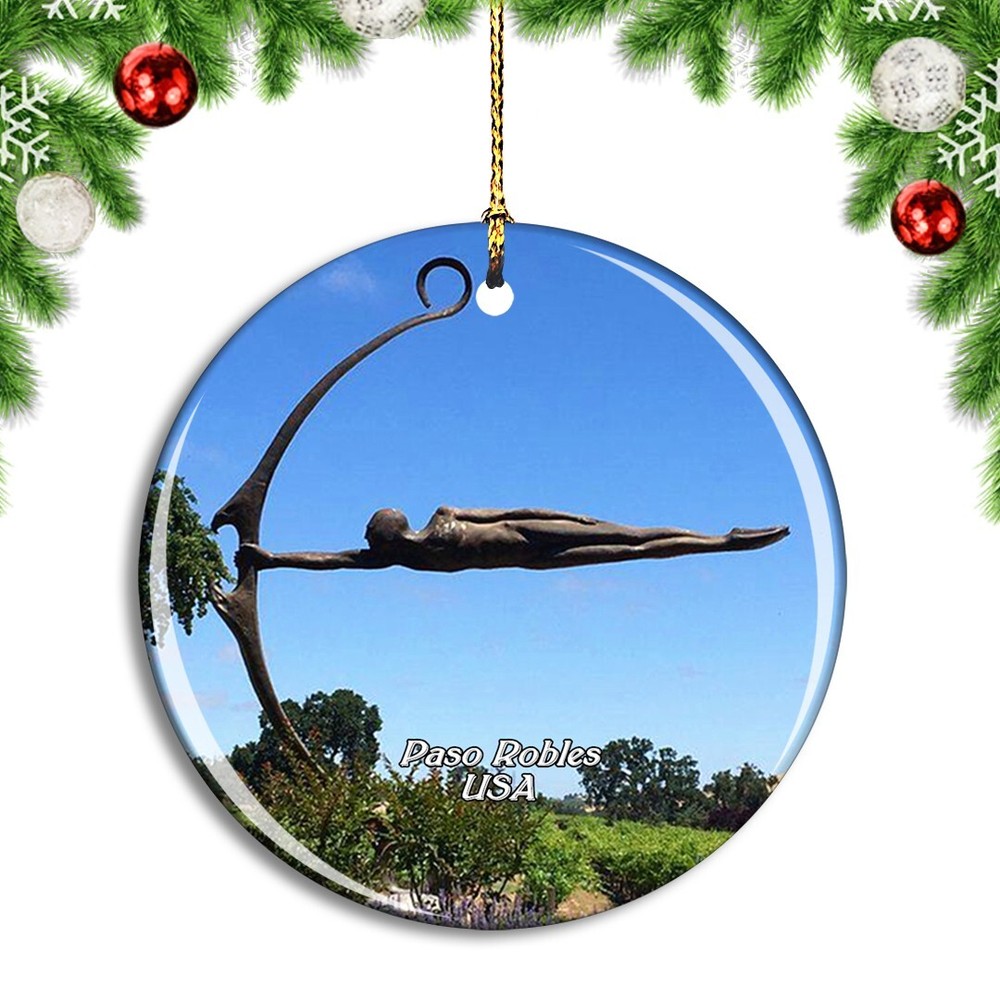 USA America Paso Robles Sculpture Garden Christmas ornament city travel souvenir