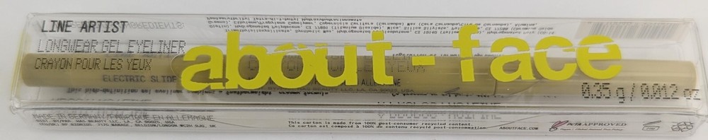 About-Face Line Artist Longwear Gel Eyeliner In Electric Slide 0.35g/0.012oz.-image